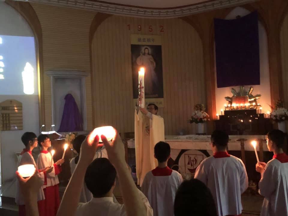 The Easter Vigil in The Holy Night
